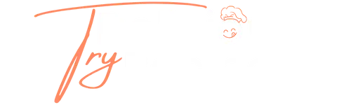 Try Delicious Recipes logo – simple modern recipe blog logo